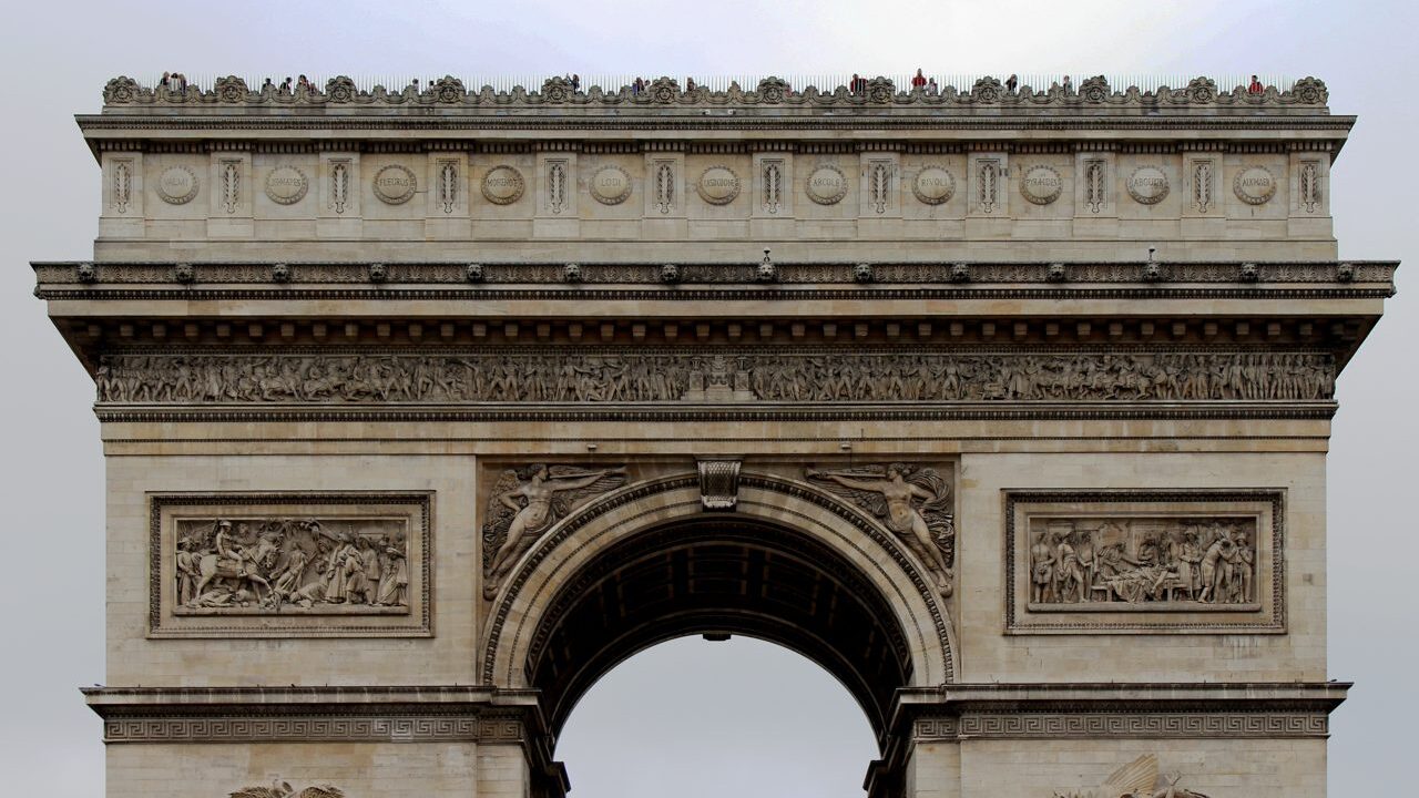 Arc de Triomphe monument in Paris France