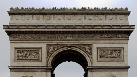 Arc de Triomphe monument in Paris France